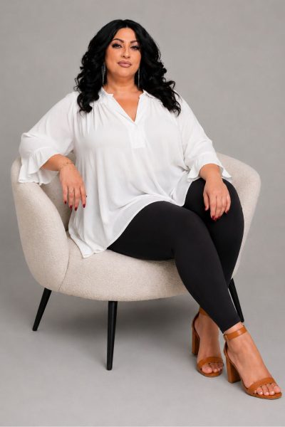 Κολάν Plus Size Ψηλόμεσο - Άψογη Εφαρμογή σε Ελαστική Βισκόζη | Μαύρο