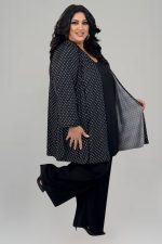 Παντελόνα σε ίσια γραμμή μαύρη