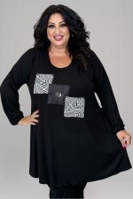 Μπλούζα σε Άλφα γραμμή Plus size
