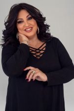 Μπλούζα μακρυμάνικη | Χιαστί Ντεκολτέ | Μαύρο