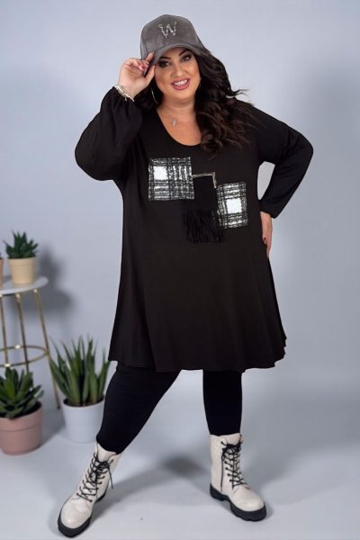 Μπλούζα με μπουκλέ μοτίφ - Image 4