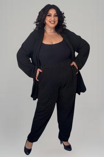 Κοστούμι σε μαύρο Lurex - Image 2