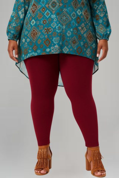 Κολάν μπορντό σε ελαστική Βισκόζη - Image 2