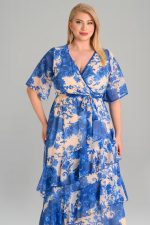 Φόρεμα μουσελίνα σε μεγάλα μεγέθη