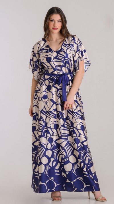 Φόρεμα σατέν Plus size