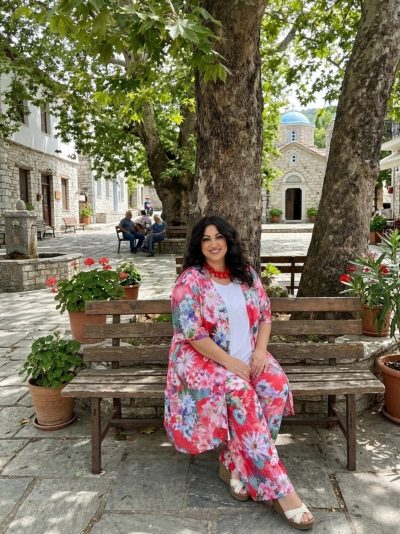 Floral Σετ Κιμονό & Παντελόνα Σε Ελαστικό Μαγιόπανο - Image 3