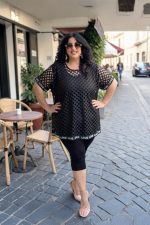 Μπλούζα με αποσπώμενο εσωτερικό τοπάκι | Plus Size