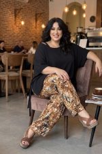 Παντελόνι Aνάλαφρο σε Animal Print | Plus Size