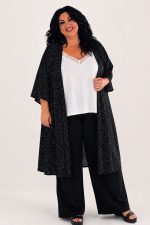 Πουά Κιμονό από Ελαστικό Μαγιόπανο | Plus Size